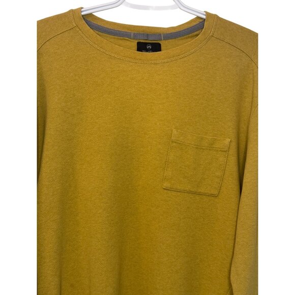 Wind River Outfitting yellow long sleeve crew neck sweater size L - Picture 3 of 7